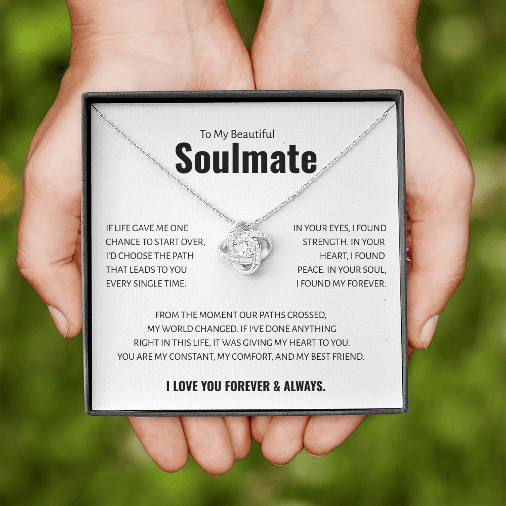 To My Beautiful Soulmate - Love Knot Necklace