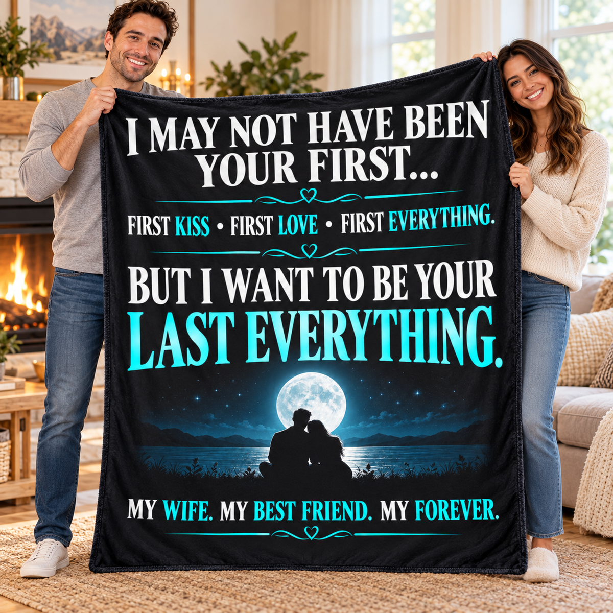 To My Wife — My Last Everything Romantic Blanket