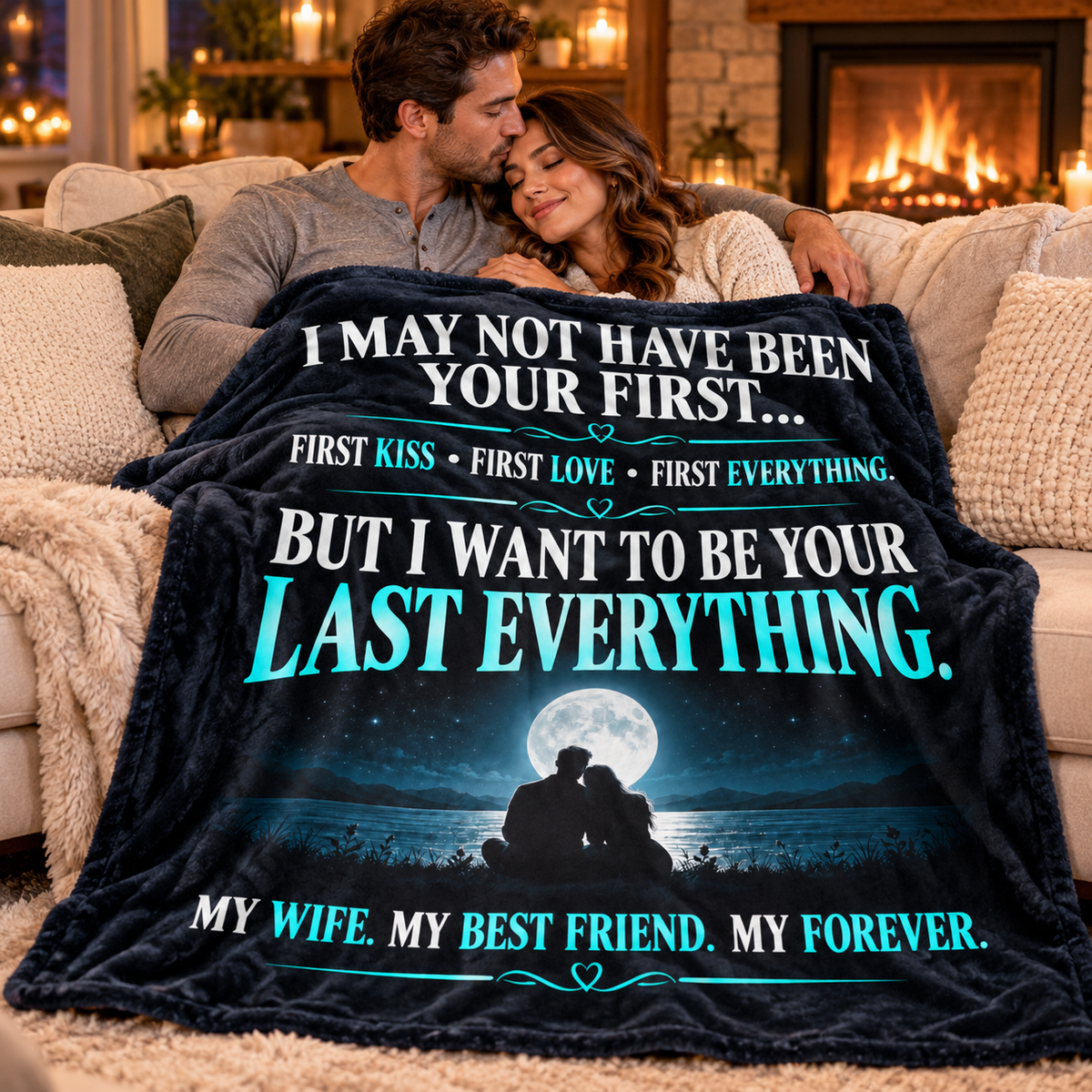 To My Wife — My Last Everything Romantic Blanket