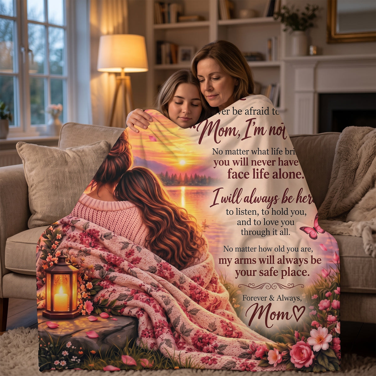 Personalized To My Daughter Blanket – Forever & Always Keepsake Gift from Mom