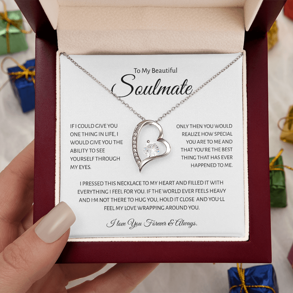 To My Beautiful Soulmate - Forever Love Necklace