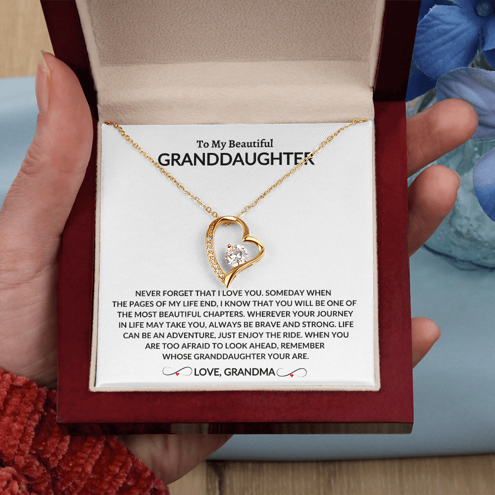 To My Beautiful Granddaughter | From Grandma | Forever Love Necklace