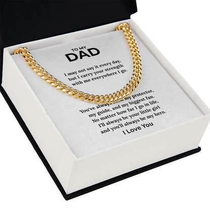 Dad Cuban Chain - I Love You