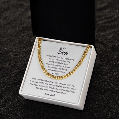 Son Cuban Chain - Gift from Dad