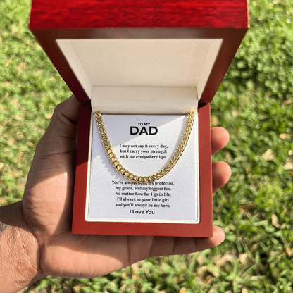 Dad Cuban Chain - I Love You