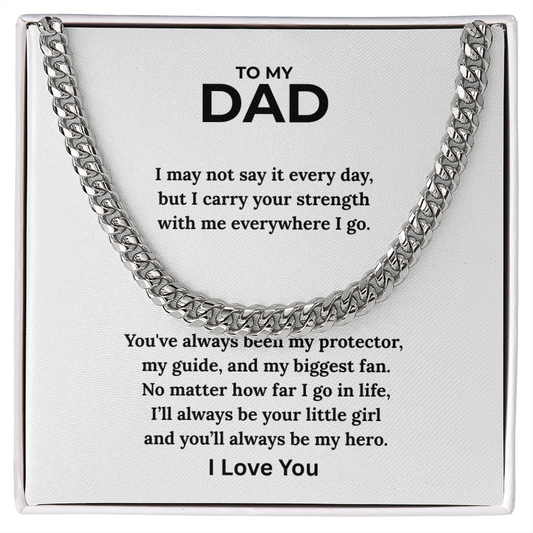 Dad Cuban Chain - I Love You