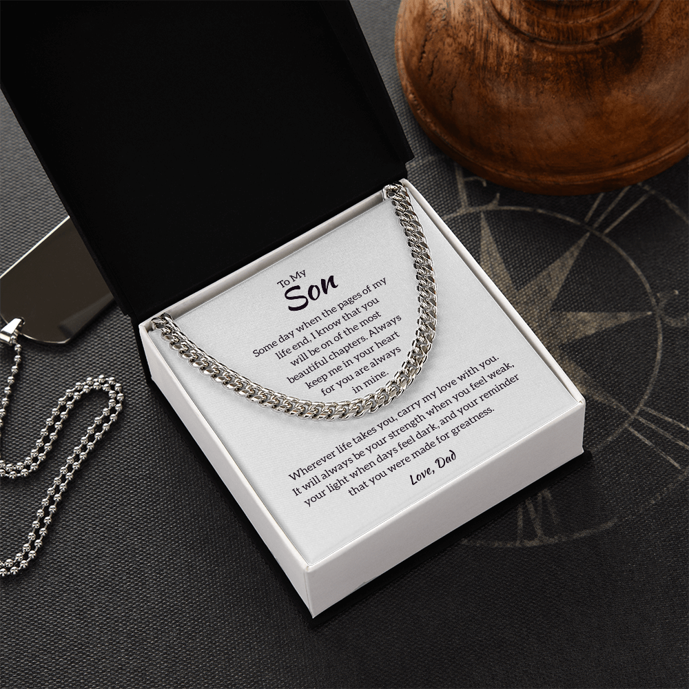 Son Cuban Chain - Gift from Dad