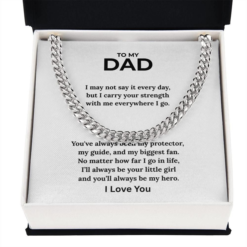 Dad Cuban Chain - I Love You