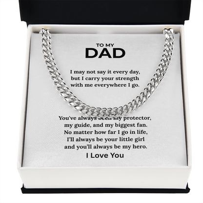Dad Cuban Chain - I Love You