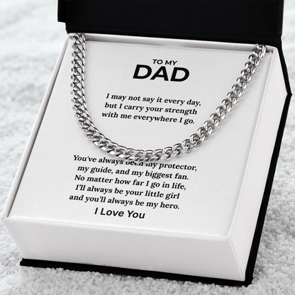 Dad Cuban Chain - I Love You