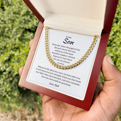 Son Cuban Chain - Gift from Dad