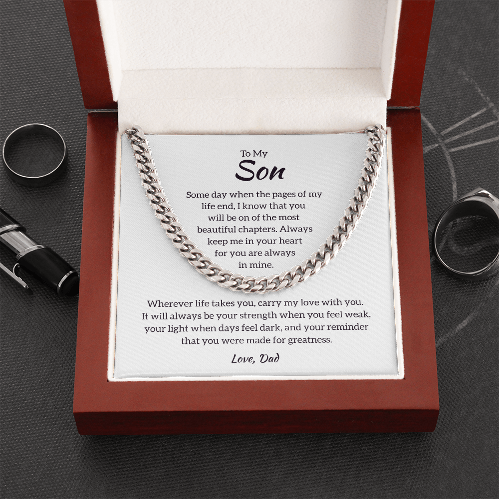 Son Cuban Chain - Gift from Dad