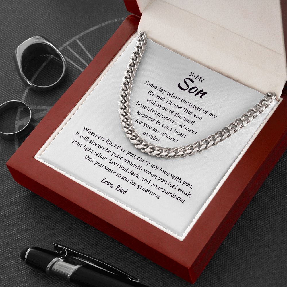Son Cuban Chain - Gift from Dad