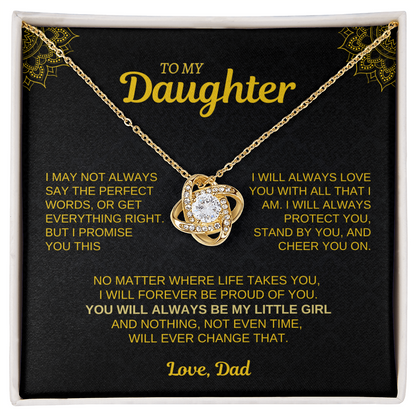 To My Daughter – Forever Love Necklace from Dad