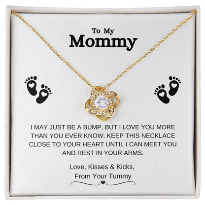 To My Mommy | Love Knot Necklace - From Your Tummy