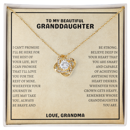 To My Beautiful Granddaughter | Always Be Brave, Love Grandma