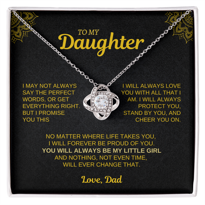 To My Daughter – Forever Love Necklace from Dad