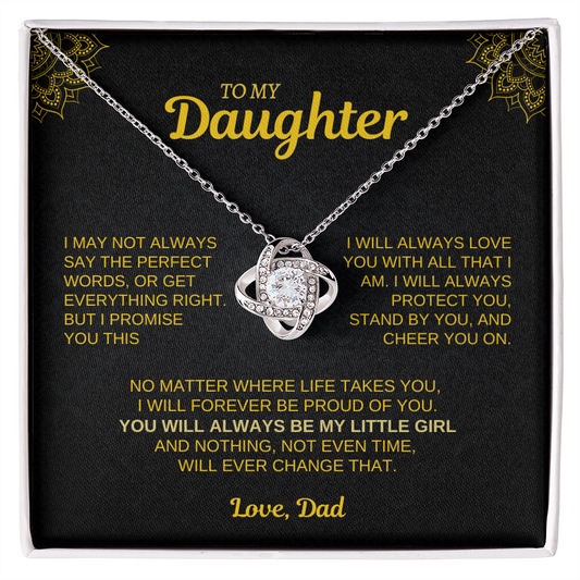 To My Daughter – Forever Love Necklace from Dad
