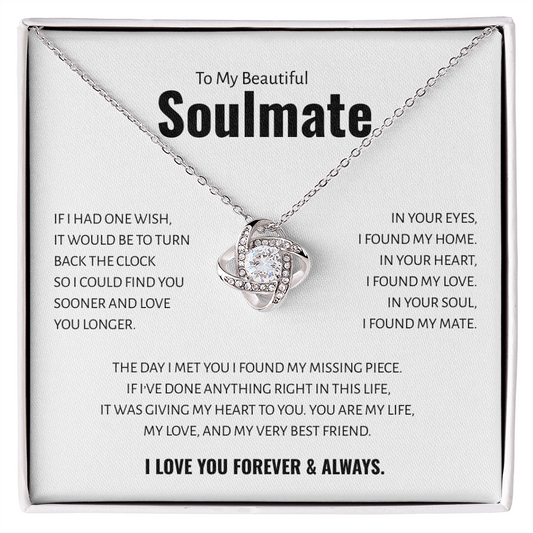 My Beautiful Soulmate - Love Knot Necklace