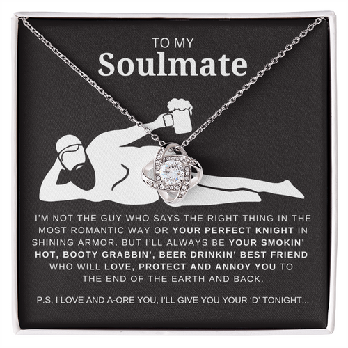 Dad Bod Soulmate Love Knot Necklace