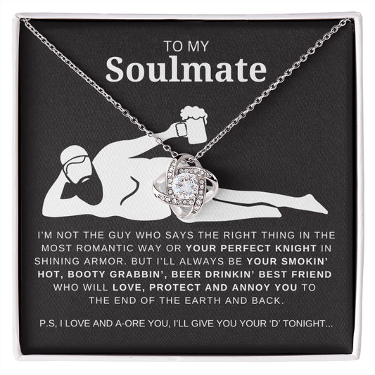 Dad Bod Soulmate Love Knot Necklace
