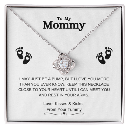 To My Mommy | Love Knot Necklace - From Your Tummy
