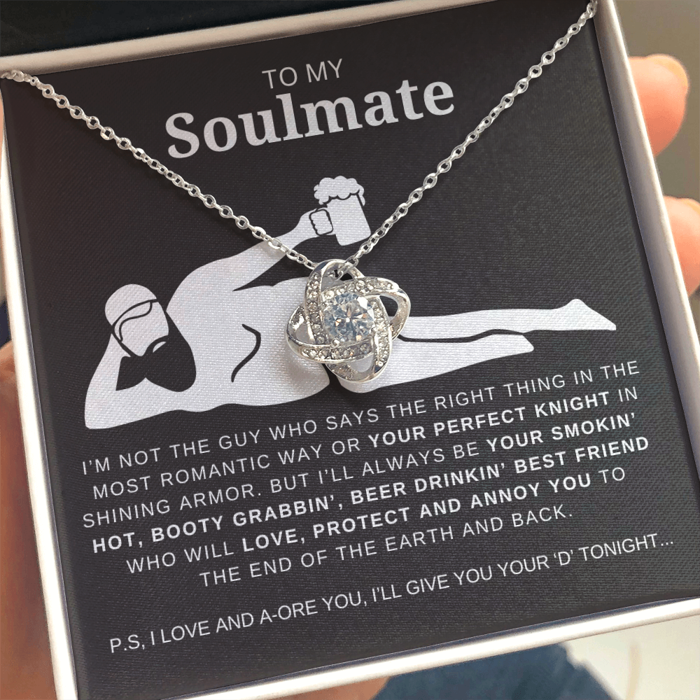Dad Bod Soulmate Love Knot Necklace