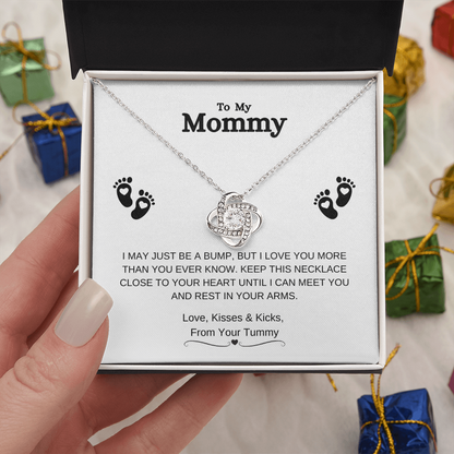 To My Mommy | Love Knot Necklace - From Your Tummy