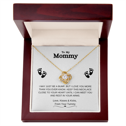 To My Mommy | Love Knot Necklace - From Your Tummy