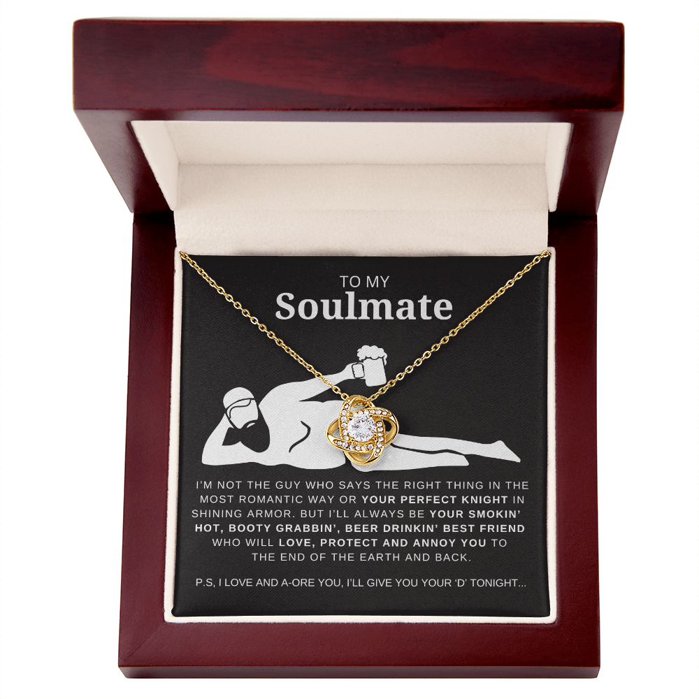 Dad Bod Soulmate Love Knot Necklace