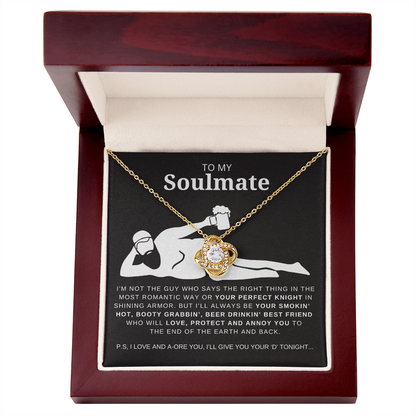 Dad Bod Soulmate Love Knot Necklace