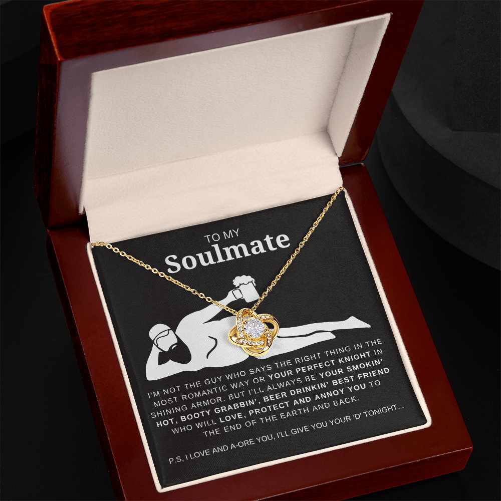 Dad Bod Soulmate Love Knot Necklace
