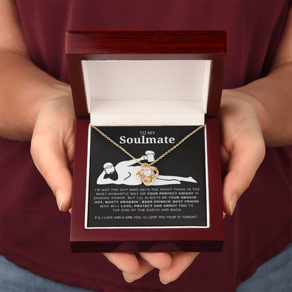 Dad Bod Soulmate Love Knot Necklace