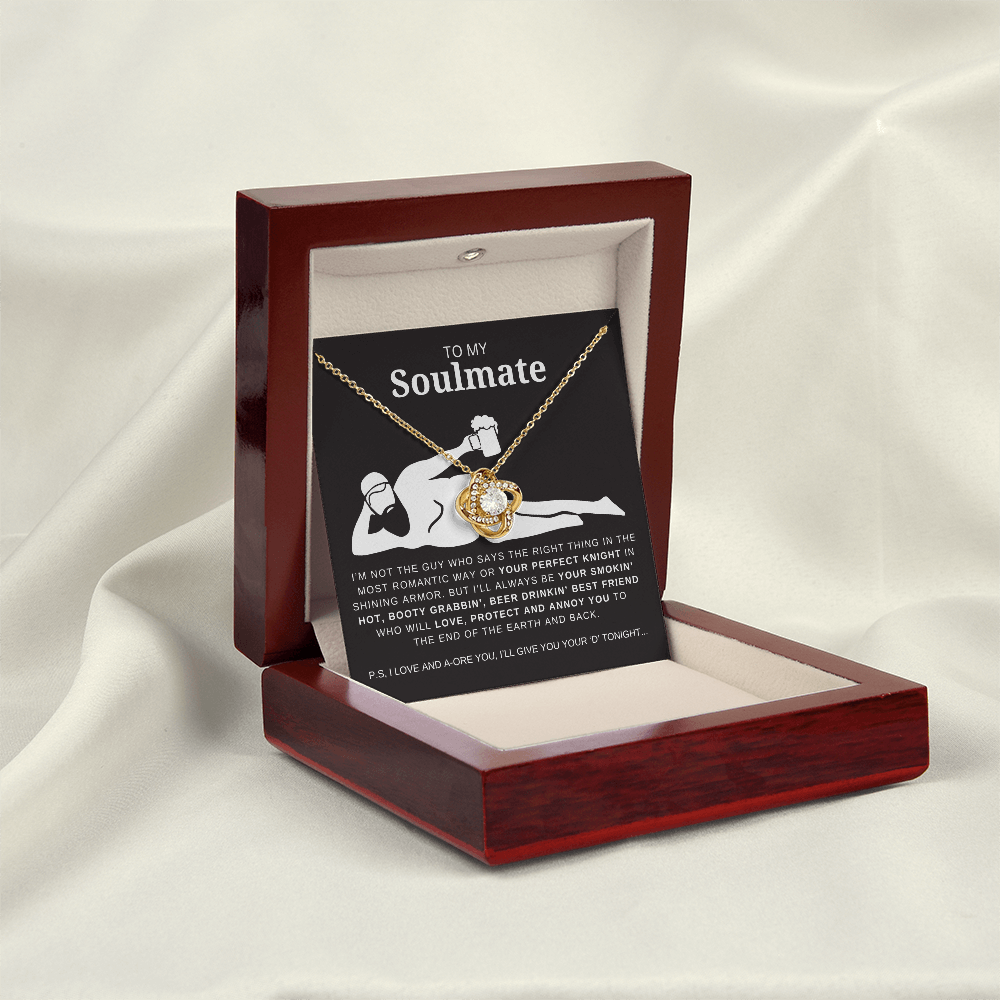 Dad Bod Soulmate Love Knot Necklace