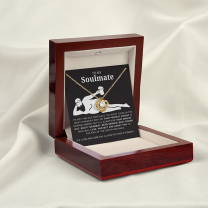 Dad Bod Soulmate Love Knot Necklace