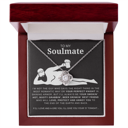 Dad Bod Soulmate Love Knot Necklace