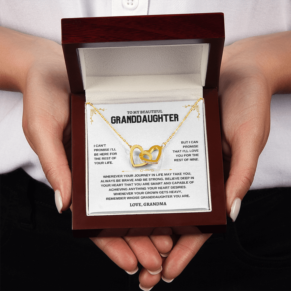 To My Beautiful Granddaughter - Intertwined Hearts