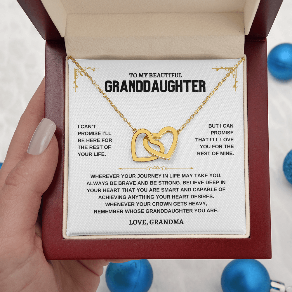 To My Beautiful Granddaughter - Intertwined Hearts