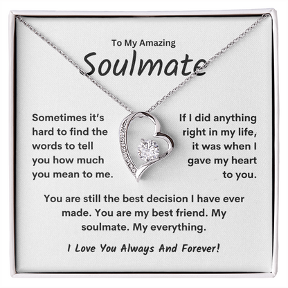 My Amazing Soulmate - Forever Love Necklace