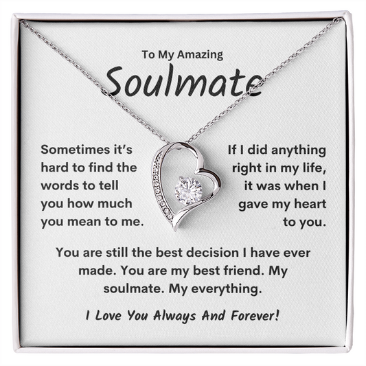 My Amazing Soulmate - Forever Love Necklace