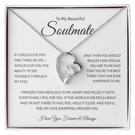 To My Beautiful Soulmate - Forever Love Necklace
