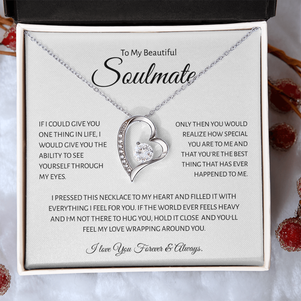 To My Beautiful Soulmate - Forever Love Necklace