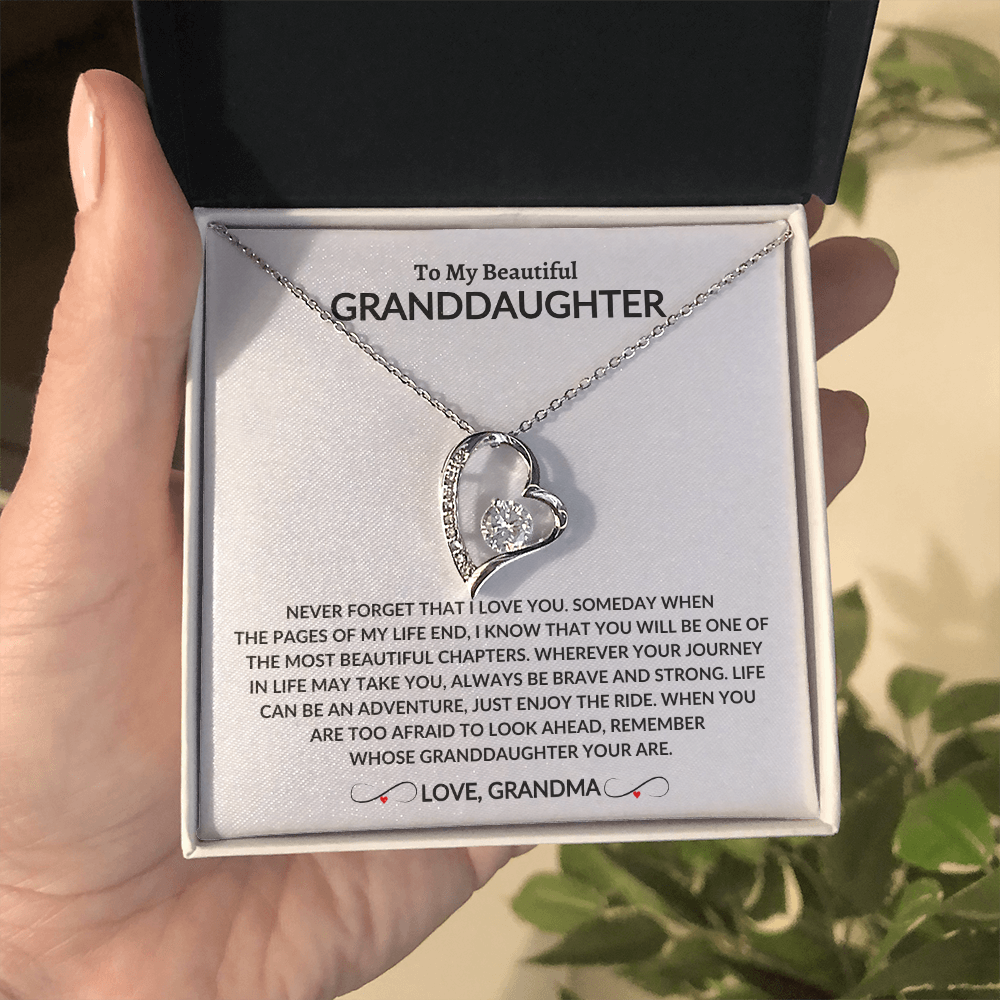 To My Beautiful Granddaughter | From Grandma | Forever Love Necklace