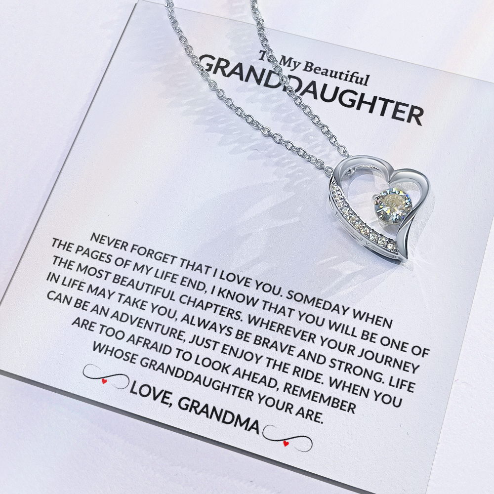To My Beautiful Granddaughter | From Grandma | Forever Love Necklace
