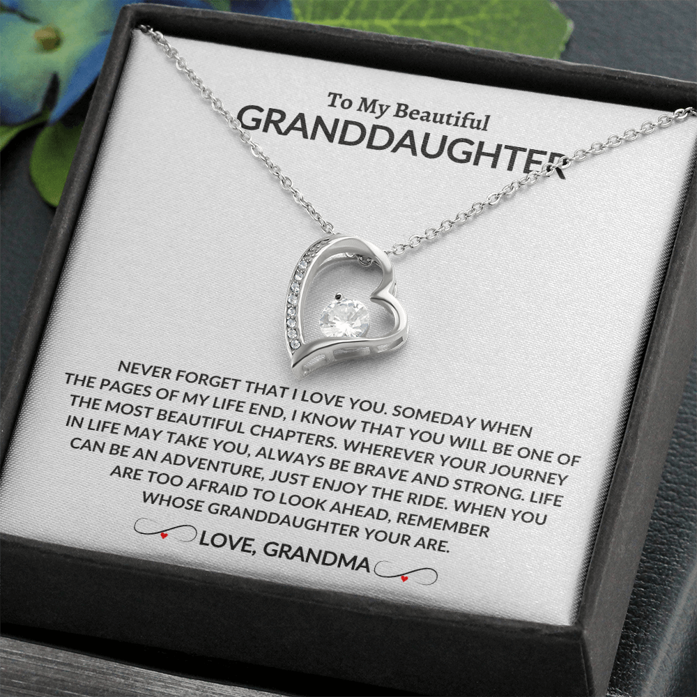 To My Beautiful Granddaughter | From Grandma | Forever Love Necklace