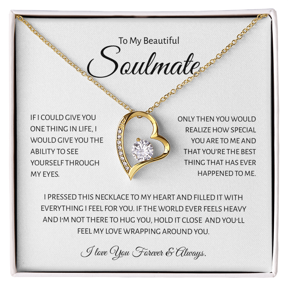 To My Beautiful Soulmate - Forever Love Necklace