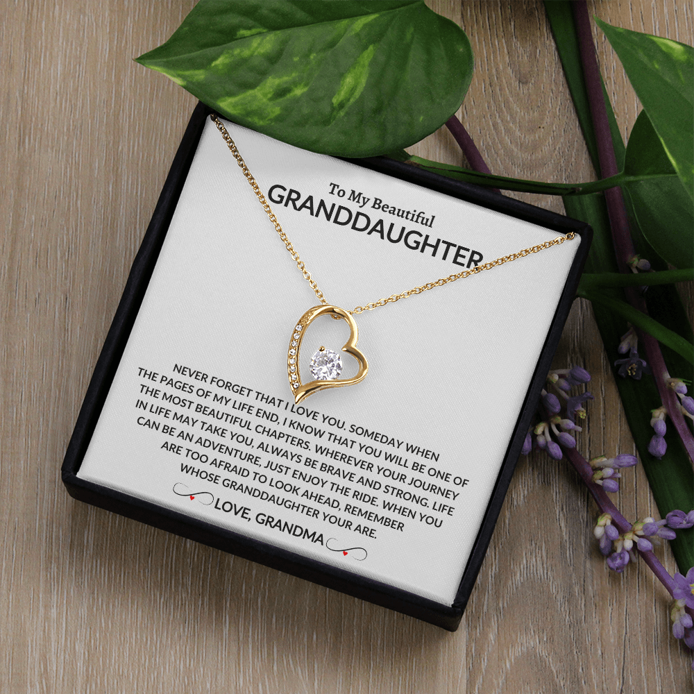 To My Beautiful Granddaughter | From Grandma | Forever Love Necklace