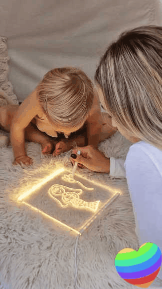 GlowScribe™ Magic Light-Up Art Board – Mess-Free, Screen-Free Creativity for Kids