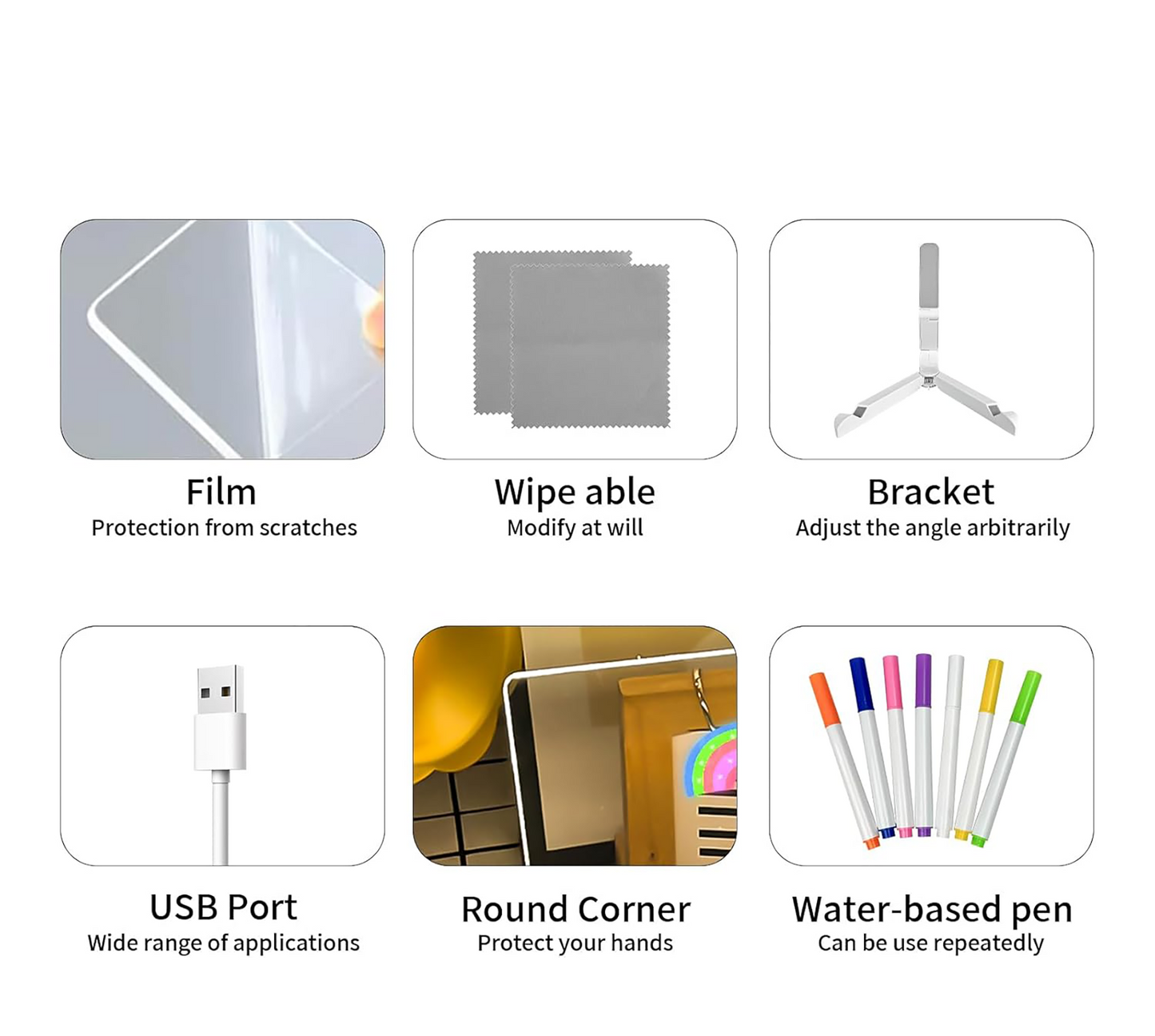 GlowScribe™ Magic Light-Up Art Board – Mess-Free, Screen-Free Creativity for Kids